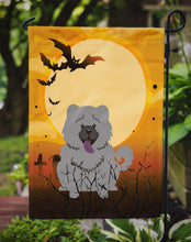Load image into Gallery viewer, Halloween Chow Chow Blue Garden Flag - Outdoor Decorative Yard Flag BB4405GF