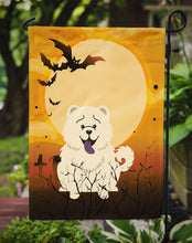 Load image into Gallery viewer, Halloween Chow Chow White Garden Flag - Outdoor Decorative Yard Flag BB4406GF