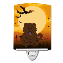 Load image into Gallery viewer, Halloween Chow Chow Chocolate Ceramic Night Light BB4407CNL