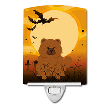 Load image into Gallery viewer, Halloween Chow Chow Red Ceramic Night Light BB4408CNL