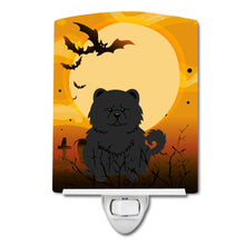 Load image into Gallery viewer, Halloween Chow Chow Black Ceramic Night Light BB4409CNL