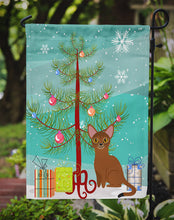 Load image into Gallery viewer, Abyssinian Cat Merry Christmas Tree Garden Flag - Outdoor Decorative Yard Flag BB4411GF