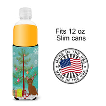 Load image into Gallery viewer, Abyssinian Cat Merry Christmas Tree   Hugger for slim cans BB4411MUK