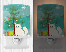 Load image into Gallery viewer, Turkish Angora Cat Merry Christmas Tree Ceramic Night Light BB4413CNL