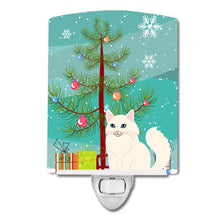 Load image into Gallery viewer, Turkish Angora Cat Merry Christmas Tree Ceramic Night Light BB4413CNL
