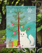 Load image into Gallery viewer, Turkish Angora Cat Merry Christmas Tree Garden Flag - Outdoor Decorative Yard Flag BB4413GF