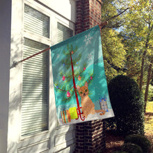 Load image into Gallery viewer, Australian Mist Cat Merry Christmas Tree Flag Canvas House Size BB4415CHF