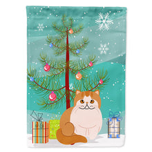 Load image into Gallery viewer, Exotic Shorthair Cat Merry Christmas Tree Flag Canvas House Size BB4419CHF