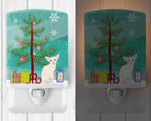 Load image into Gallery viewer, Foreign White Cat Merry Christmas Tree Ceramic Night Light BB4420CNL