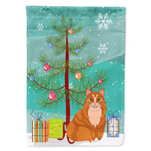 Load image into Gallery viewer, Maine Coon Cat Merry Christmas Tree Flag Canvas House Size BB4423CHF