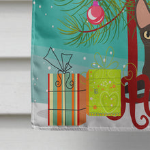 Load image into Gallery viewer, Peterbald Cat Merry Christmas Tree Flag Canvas House Size BB4426CHF