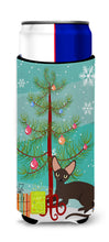 Load image into Gallery viewer, Peterbald Cat Merry Christmas Tree   Hugger for slim cans BB4426MUK