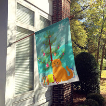 Load image into Gallery viewer, Scottish Fold Cat Merry Christmas Tree Flag Canvas House Size BB4428CHF