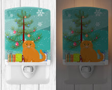 Load image into Gallery viewer, Scottish Fold Cat Merry Christmas Tree Ceramic Night Light BB4428CNL