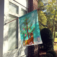 Load image into Gallery viewer, Toyger Cat Merry Christmas Tree Flag Canvas House Size BB4434CHF