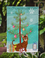 Load image into Gallery viewer, Toyger Cat Merry Christmas Tree Garden Flag - Outdoor Decorative Yard Flag BB4434GF