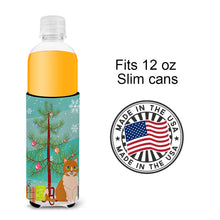 Load image into Gallery viewer, Merry Christmas Tree Ural Rex Cat   Hugger for slim cans BB4435MUK