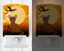Load image into Gallery viewer, Halloween Abyssinian Cat Ceramic Night Light BB4436CNL
