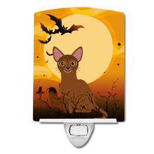 Load image into Gallery viewer, Halloween Abyssinian Cat Ceramic Night Light BB4436CNL