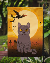 Load image into Gallery viewer, Halloween Chartreux Cat Garden Flag - Outdoor Decorative Yard Flag BB4443GF