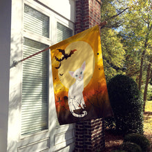 Load image into Gallery viewer, Halloween Foreign White Cat Flag Canvas House Size BB4445CHF