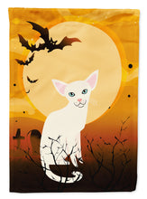 Load image into Gallery viewer, Halloween Foreign White Cat Flag Canvas House Size BB4445CHF