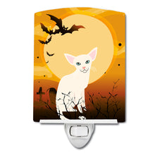 Load image into Gallery viewer, Halloween Foreign White Cat Ceramic Night Light BB4445CNL