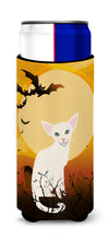 Load image into Gallery viewer, Halloween Foreign White Cat   Hugger for slim cans BB4445MUK