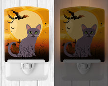 Load image into Gallery viewer, Halloween Korat Cat Ceramic Night Light BB4447CNL