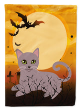Load image into Gallery viewer, Halloween Russian Blue Cat Flag Canvas House Size BB4452CHF