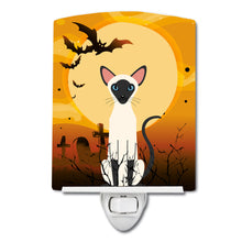 Load image into Gallery viewer, Halloween Siamese Cat Ceramic Night Light BB4454CNL