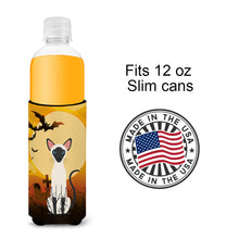 Load image into Gallery viewer, Halloween Siamese Cat   Hugger for slim cans BB4454MUK