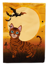 Load image into Gallery viewer, Halloween Toyger Cat Flag Canvas House Size BB4459CHF