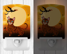Load image into Gallery viewer, Halloween Toyger Cat Ceramic Night Light BB4459CNL