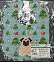 Load image into Gallery viewer, Christmas Pug Fawn Baby Bib BB4668BIB