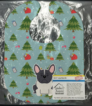 Load image into Gallery viewer, Christmas French Bulldog Black White Baby Bib BB4672BIB