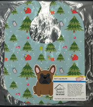 Load image into Gallery viewer, Christmas French Bulldog Brown Baby Bib BB4673BIB
