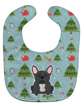 Load image into Gallery viewer, Christmas French Bulldog Black Baby Bib BB4674BIB