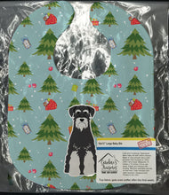 Load image into Gallery viewer, Christmas Standard Schnauzer Salt and Pepper Baby Bib BB4693BIB