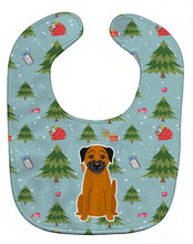 Load image into Gallery viewer, Christmas Border Terrier Baby Bib BB4699BIB