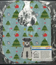 Load image into Gallery viewer, Christmas Miniature Schanuzer Salt and Pepper Baby Bib BB4714BIB