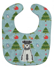 Load image into Gallery viewer, Christmas Miniature Schanuzer Salt and Pepper Baby Bib BB4714BIB