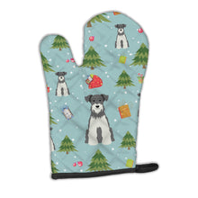 Load image into Gallery viewer, Christmas Miniature Schanuzer Salt and Pepper Oven Mitt BB4714OVMT