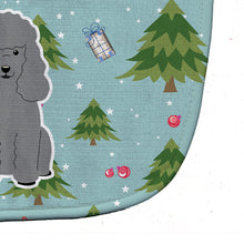 Load image into Gallery viewer, Christmas Poodle Silver Baby Bib BB4728BIB