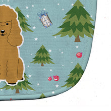 Load image into Gallery viewer, Christmas Poodle Tan Baby Bib BB4729BIB
