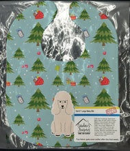 Load image into Gallery viewer, Christmas Poodle White Baby Bib BB4730BIB