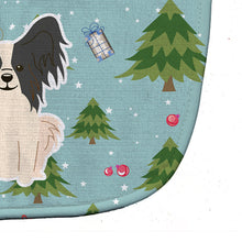 Load image into Gallery viewer, Christmas Papillon Black White Baby Bib BB4736BIB