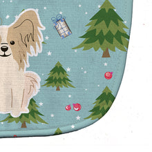 Load image into Gallery viewer, Christmas Papillon Sable White Baby Bib BB4737BIB