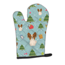 Load image into Gallery viewer, Christmas Papillon Red White Oven Mitt BB4738OVMT