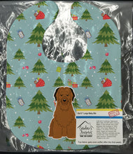Load image into Gallery viewer, Christmas Briard Brown Baby Bib BB4742BIB